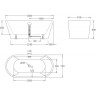 Акриловая ванна BELBAGNO BB71-1600