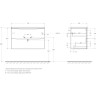 База под раковину BELBAGNO MARINO-CER-MINI-800-2C-SO-RR-P